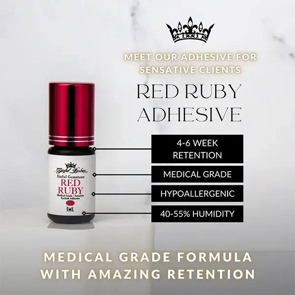 Red Ruby Lash Glue Information