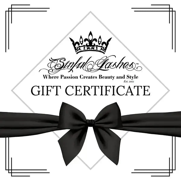Sinful Lashes Gift Certificates