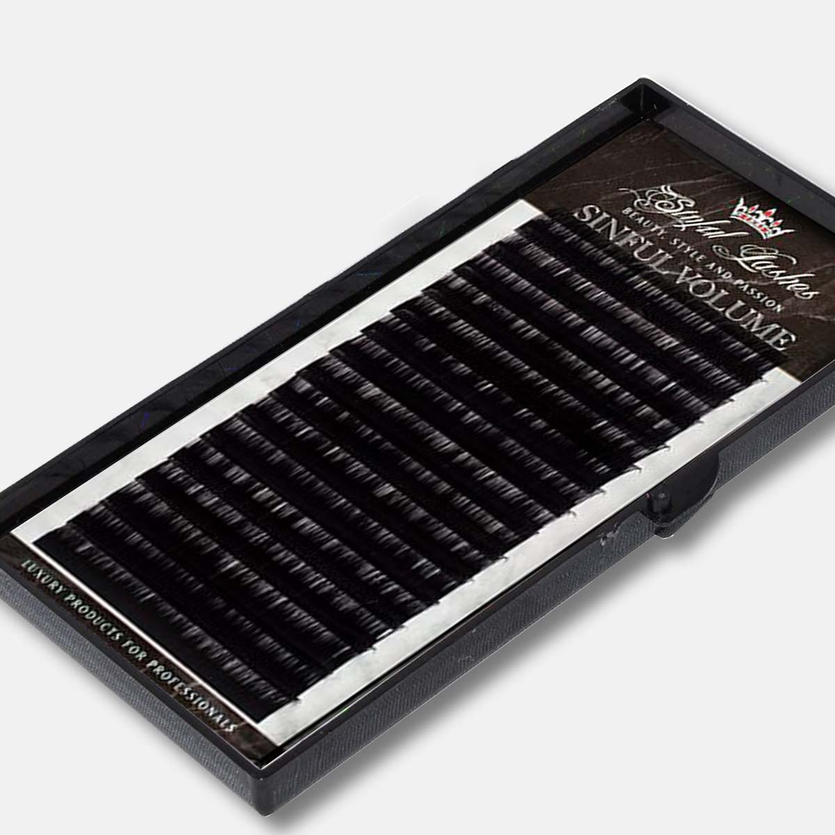 .03 Single Length Lash Extensions Tray Sinful Lashes 